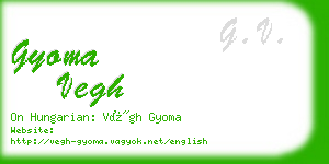gyoma vegh business card